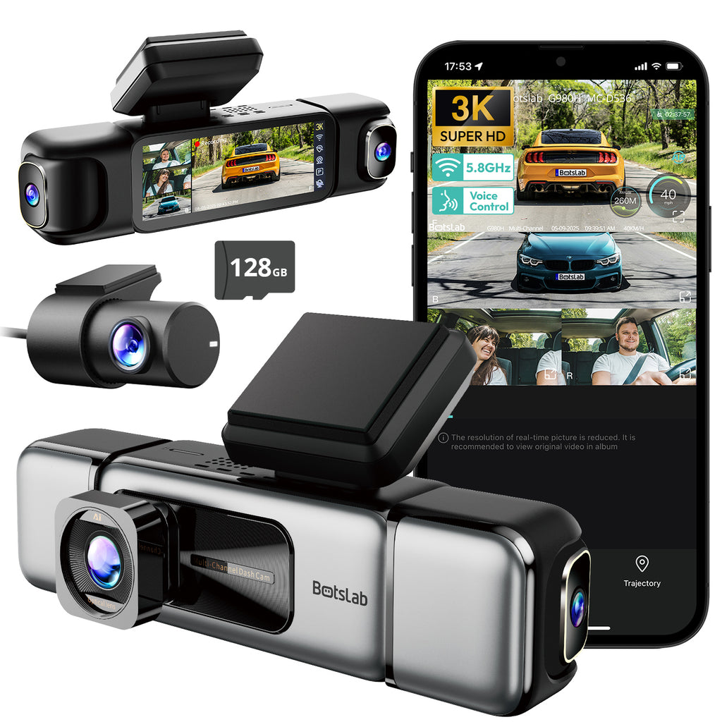 Botslab G980H 4-Camera Multi-Channel Dash Cam