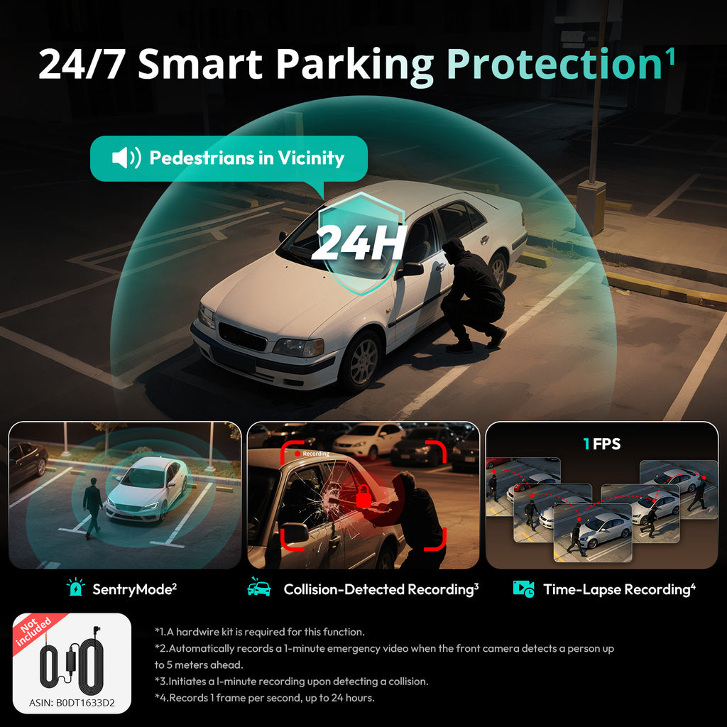 Botslab G980H 4-Camera Multi-Channel Dash Cam